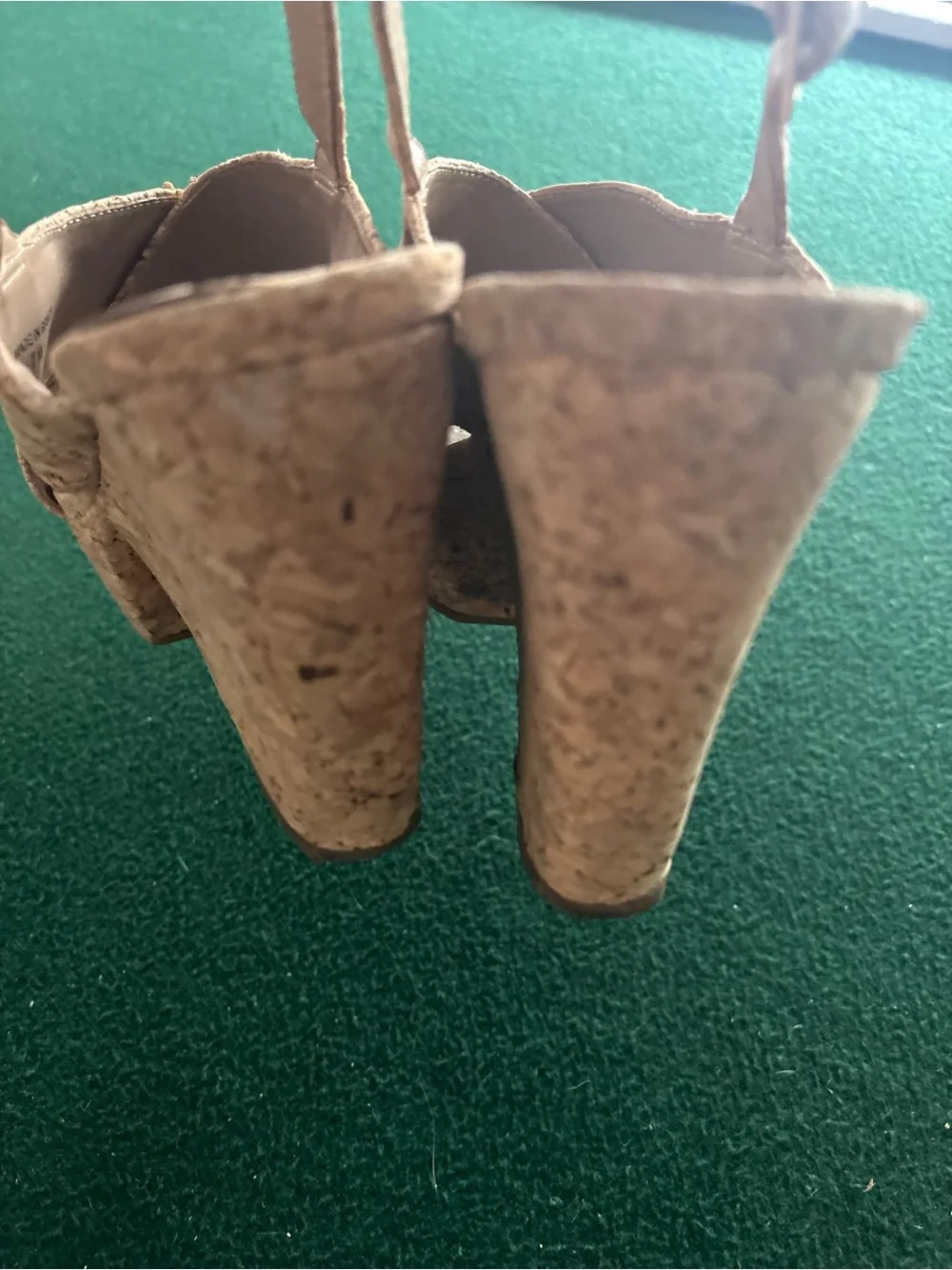DVF NATURAL CORK Liberty Platform Sandal Sz: 7
